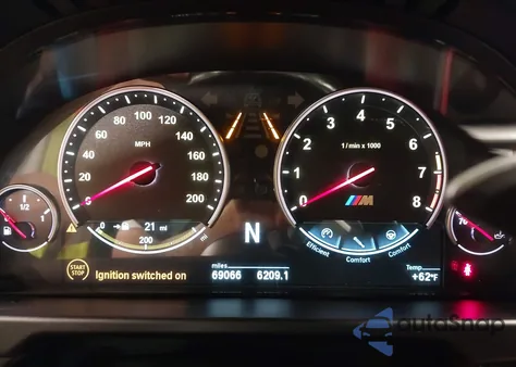 2016 BMW X6 M из США, поврежденный, VIN 5YMKW8C55G0R43581